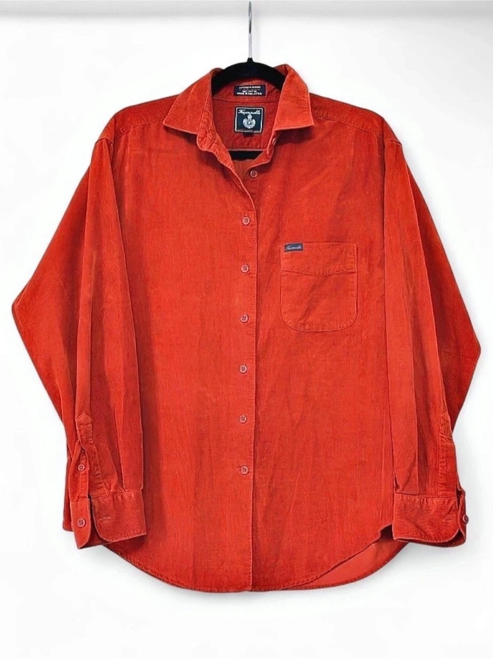 Vintage Façonnable by Albert Goldberg 100% Cotton Corduroy Button-Up Shirt